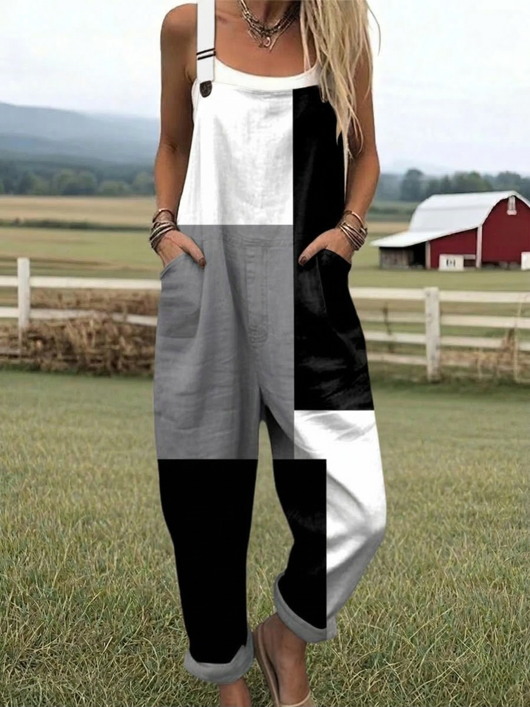Filippa - Colorblock Relaxed Jumpsuit