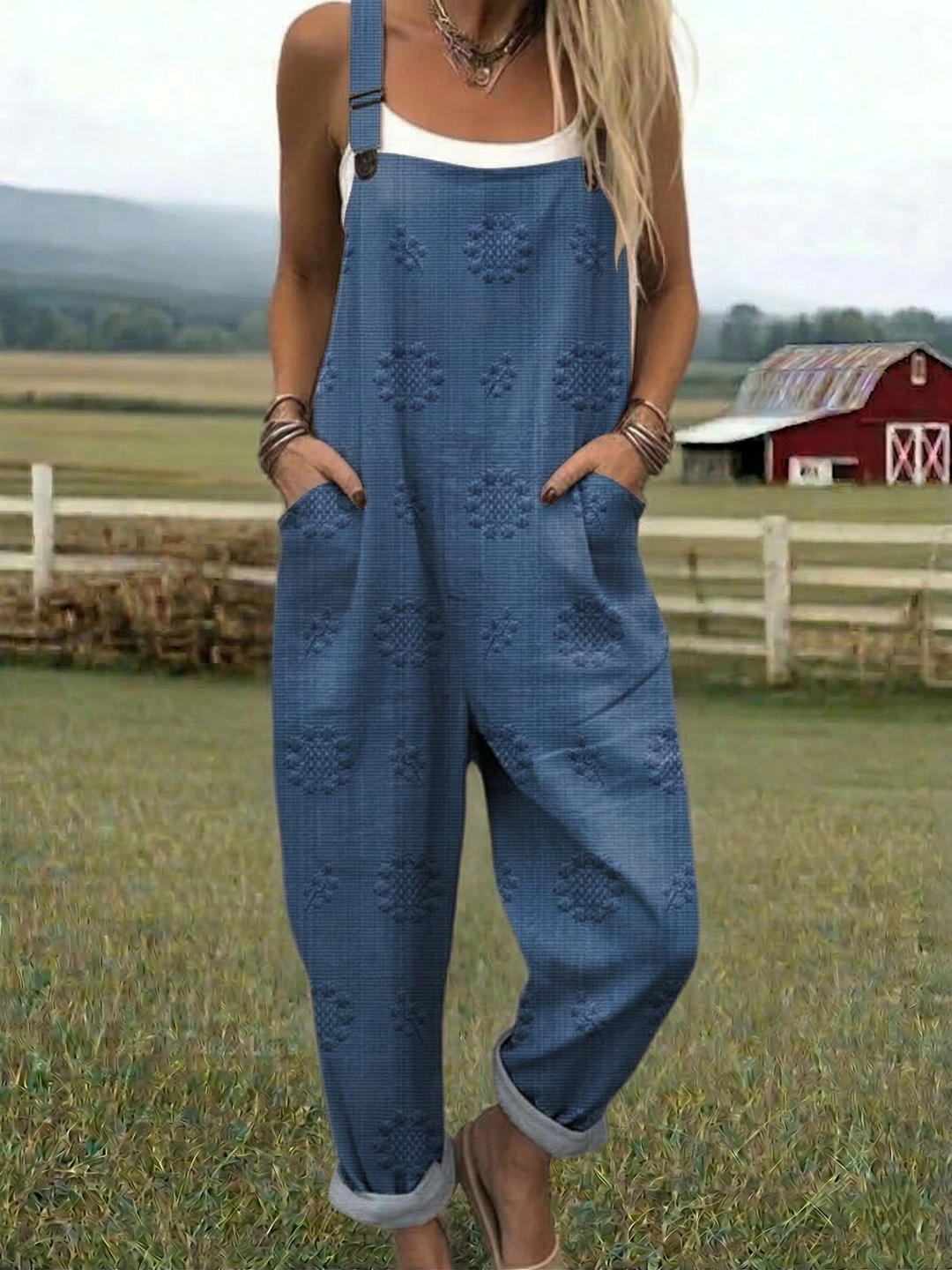 Freja - Relaxed Pattern Jumpsuit