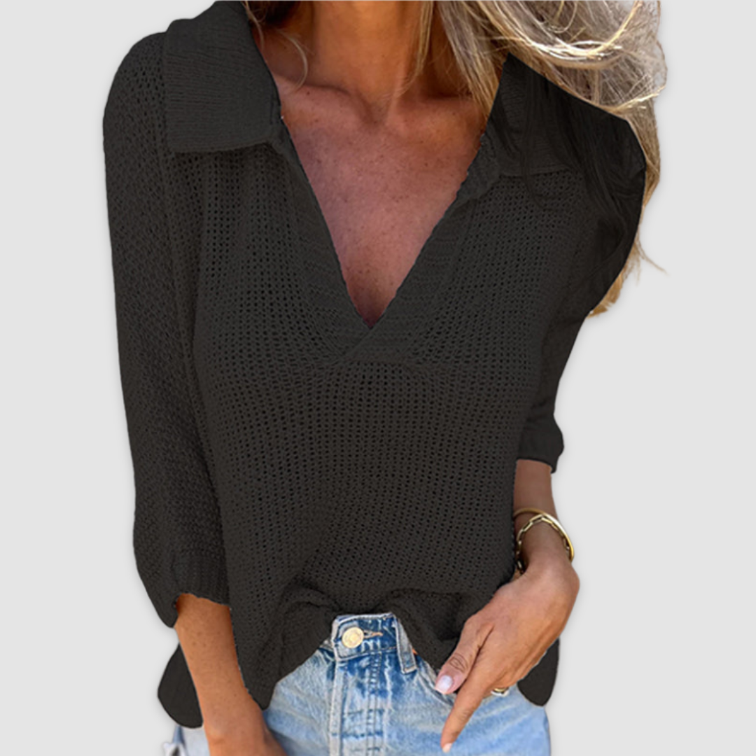 Lucy Elegant V-neck top