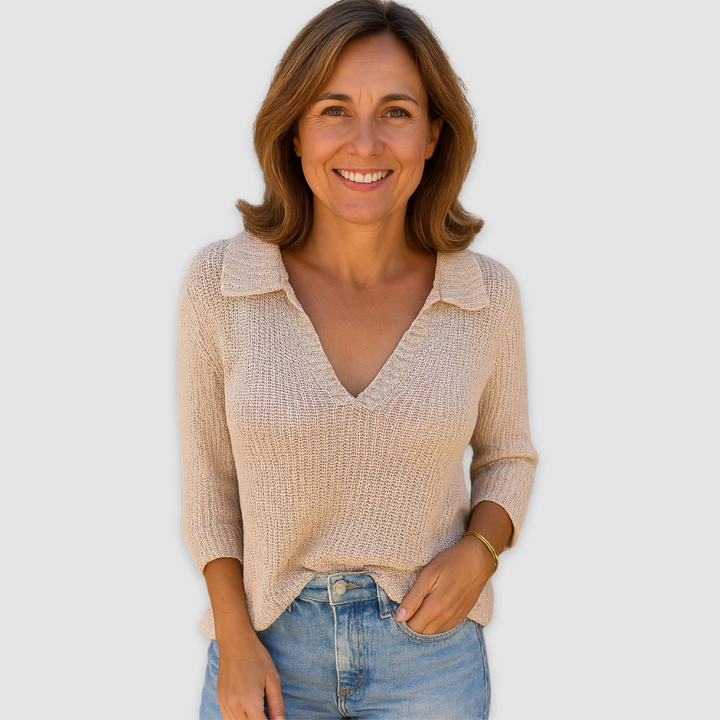 Lucy Elegant V-neck top