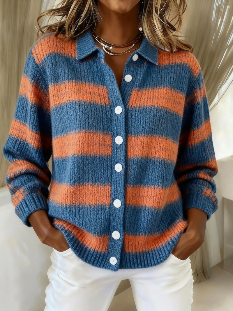 Avonelle | Striped Knitted Cardigan