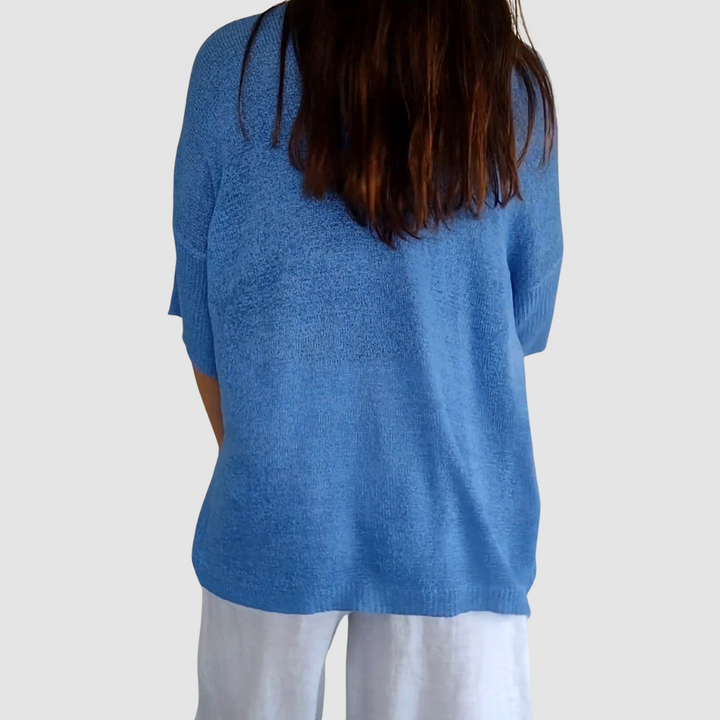 Camille Knit V-Neck Top