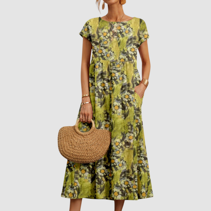 Marguerite Floral Midi Dress