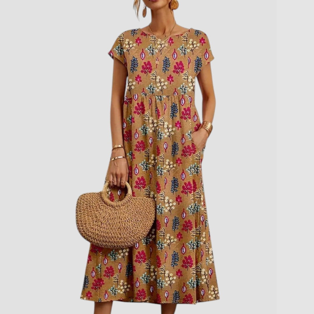 Marguerite Floral Midi Dress