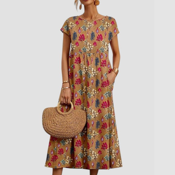 Marguerite Floral Midi Dress