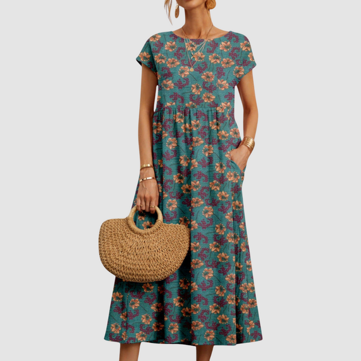 Marguerite Floral Midi Dress
