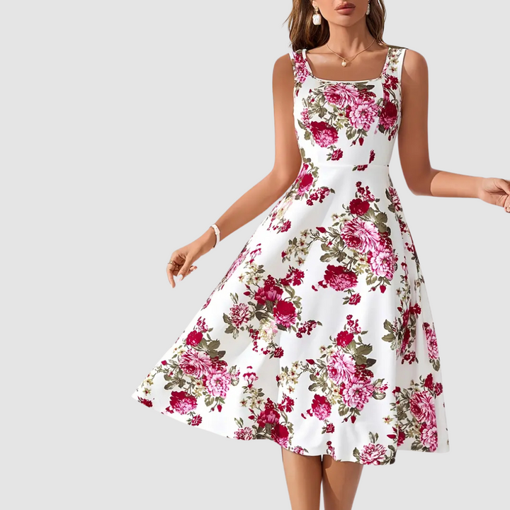 Natalie Floral A-Line Dress