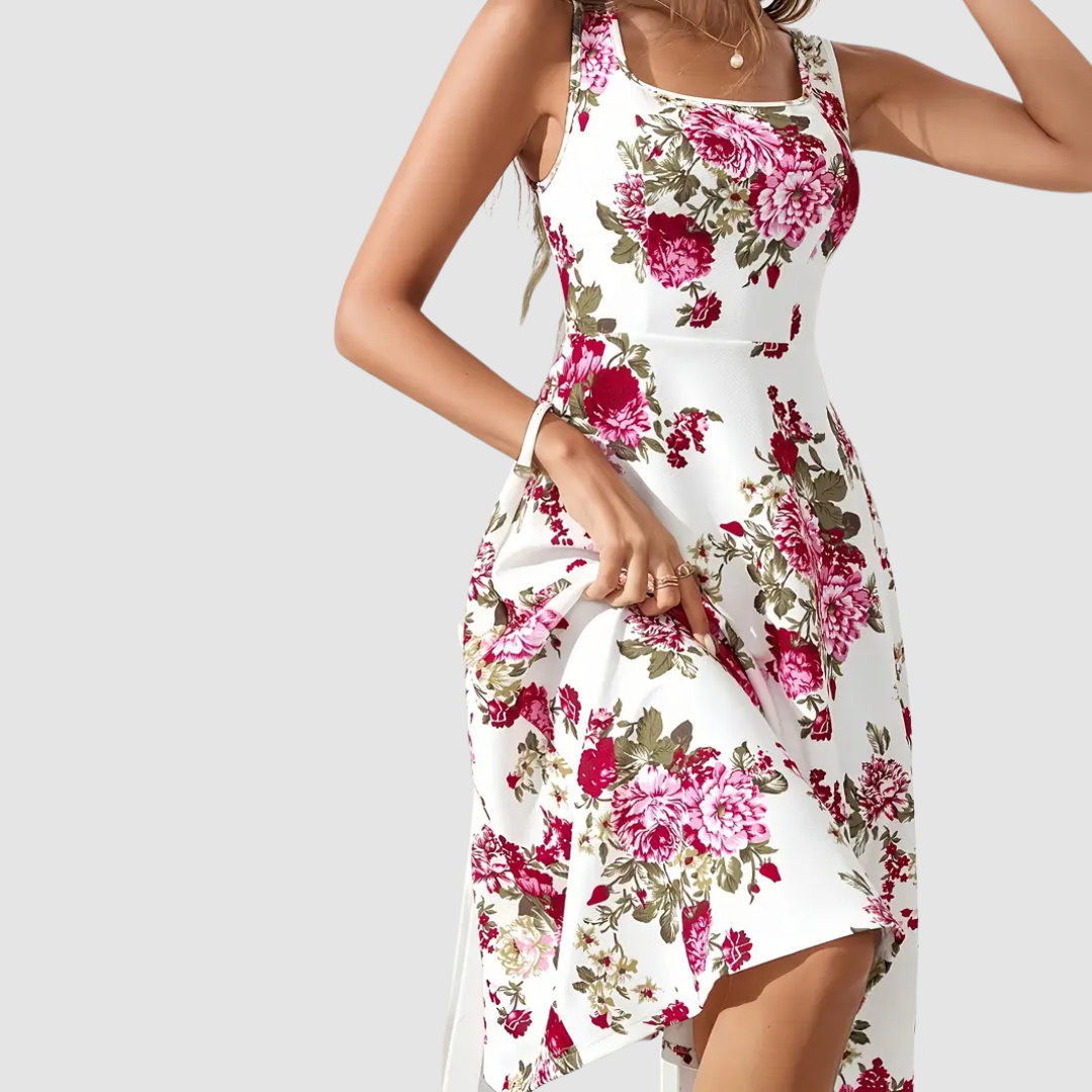 Natalie Floral A-Line Dress
