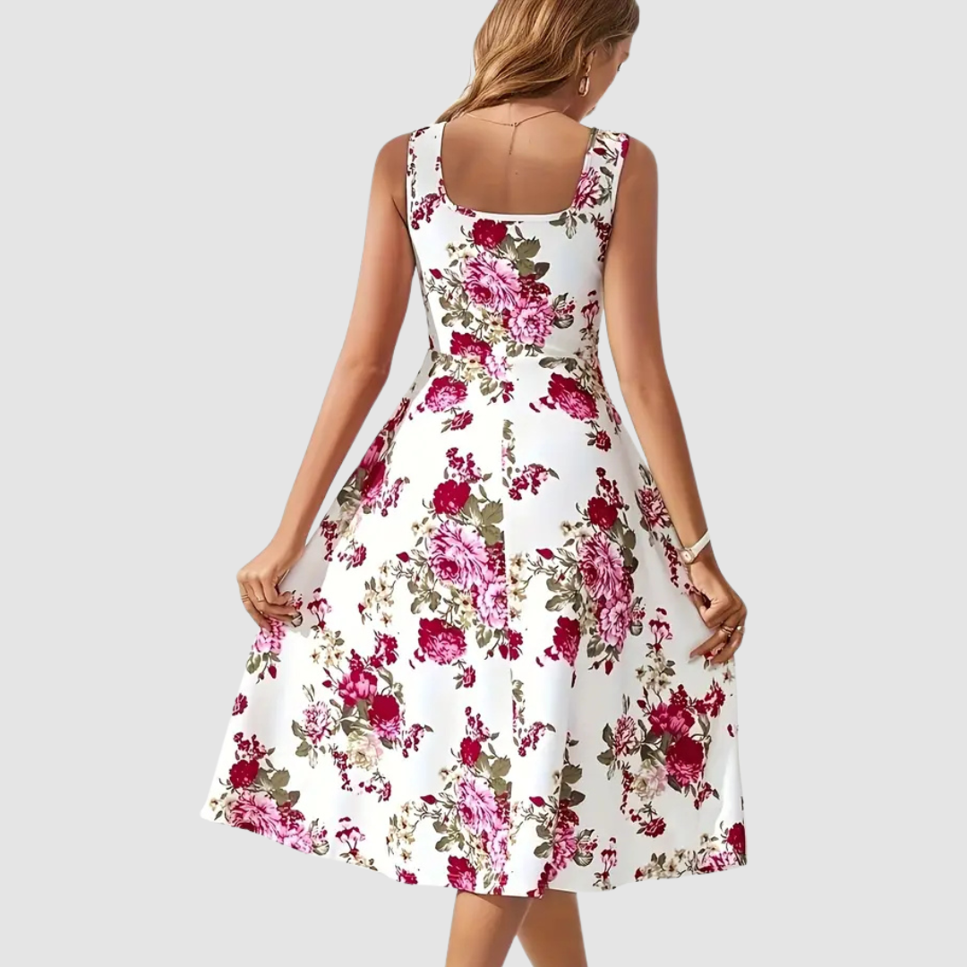 Natalie Floral A-Line Dress