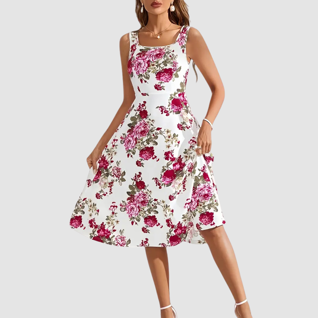 Natalie Floral A-Line Dress