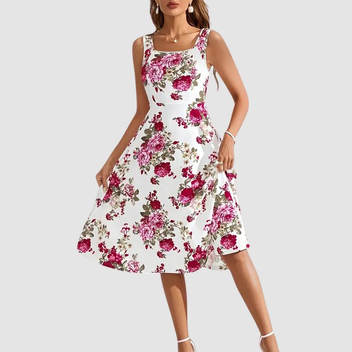 Natalie Floral A-Line Dress