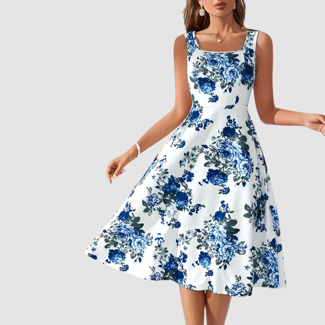 Natalie Floral A-Line Dress