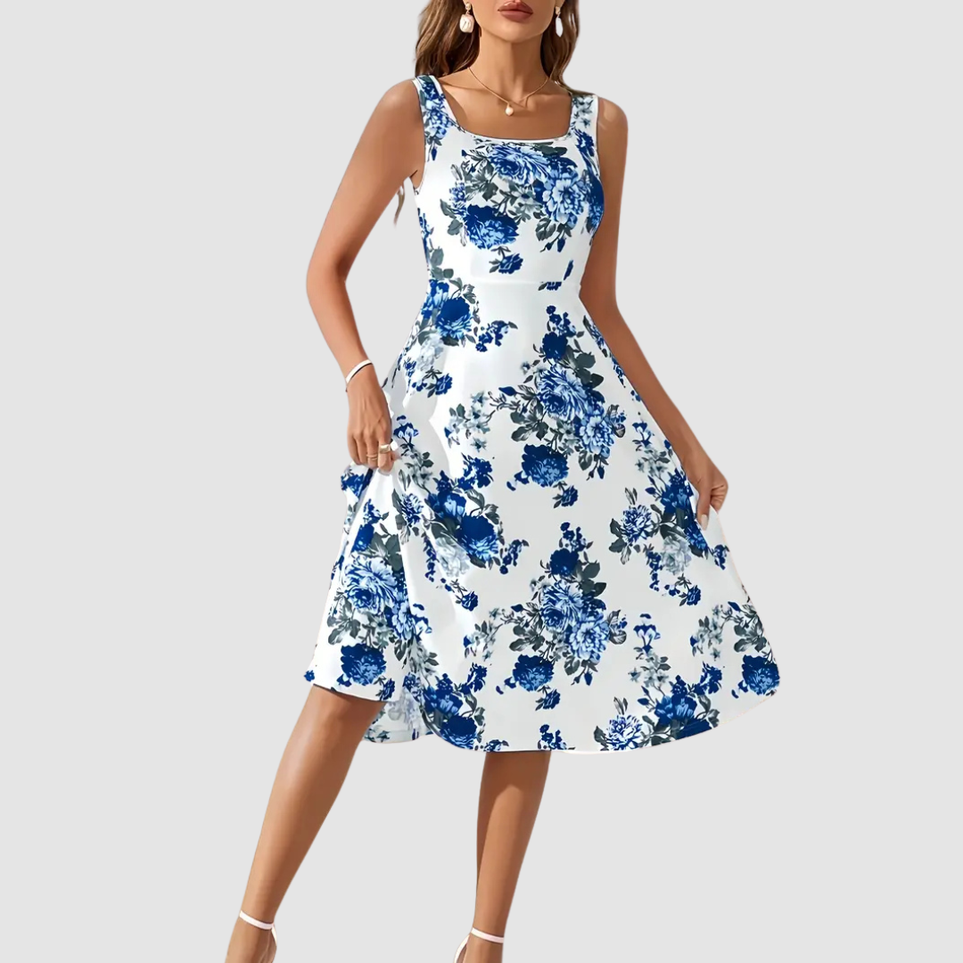 Natalie Floral A-Line Dress
