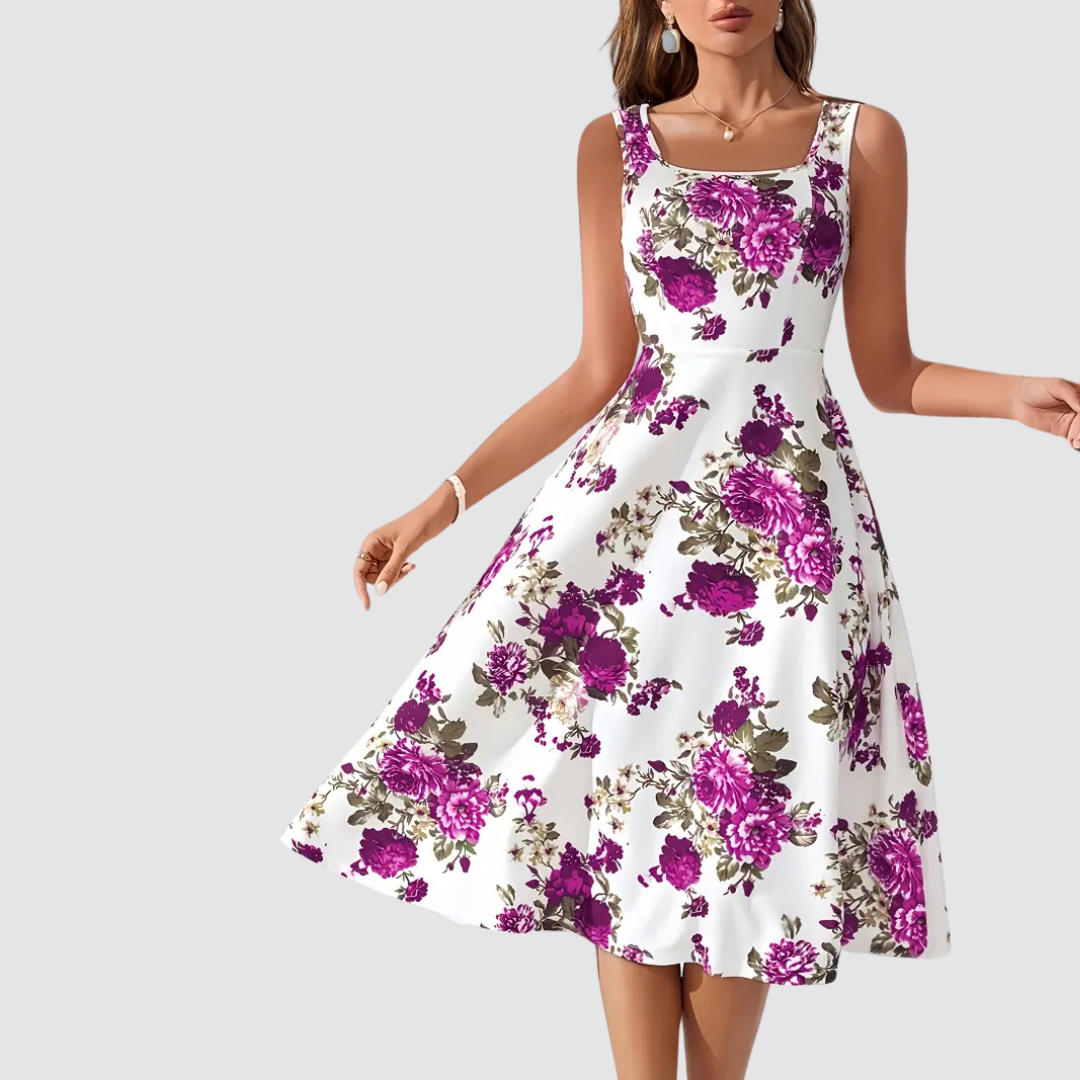 Natalie Floral A-Line Dress