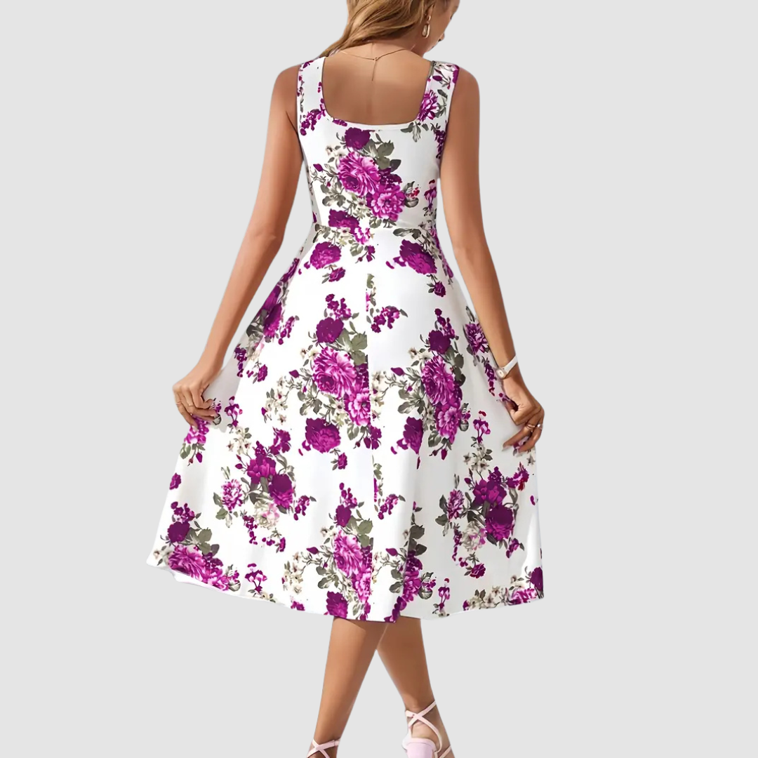 Natalie Floral A-Line Dress