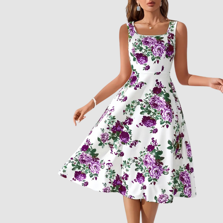 Natalie Floral A-Line Dress