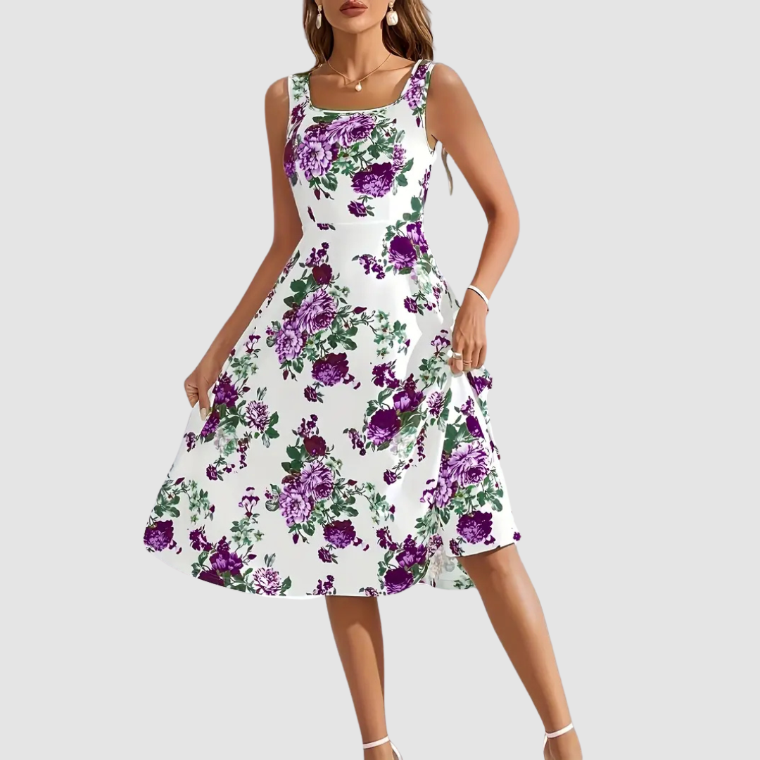 Natalie Floral A-Line Dress