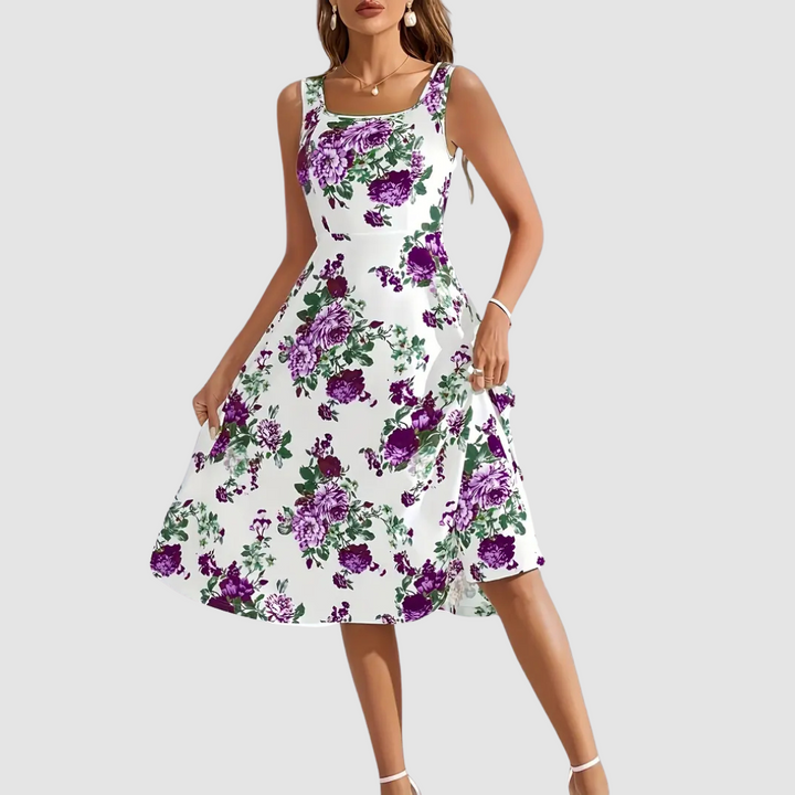 Natalie Floral A-Line Dress