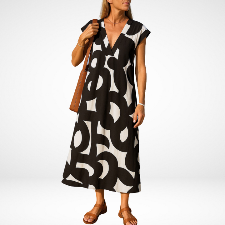 Carla Flowy V-Neck Dress