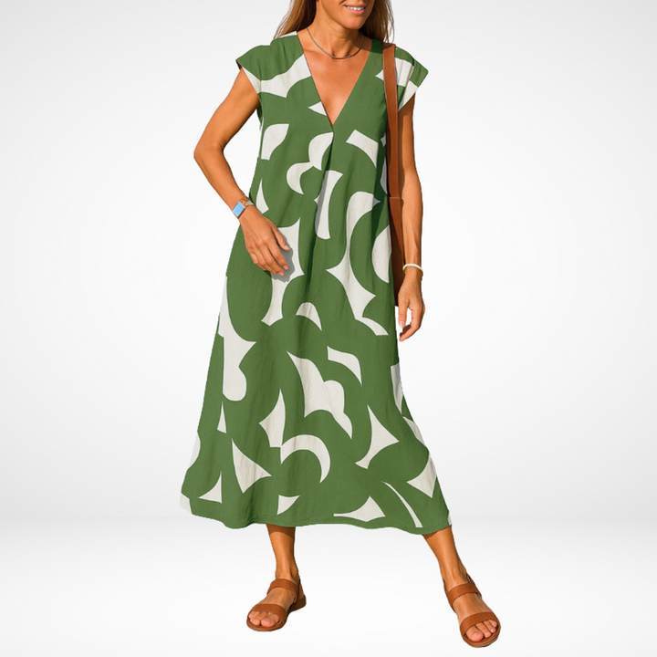 Carla Flowy V-Neck Dress