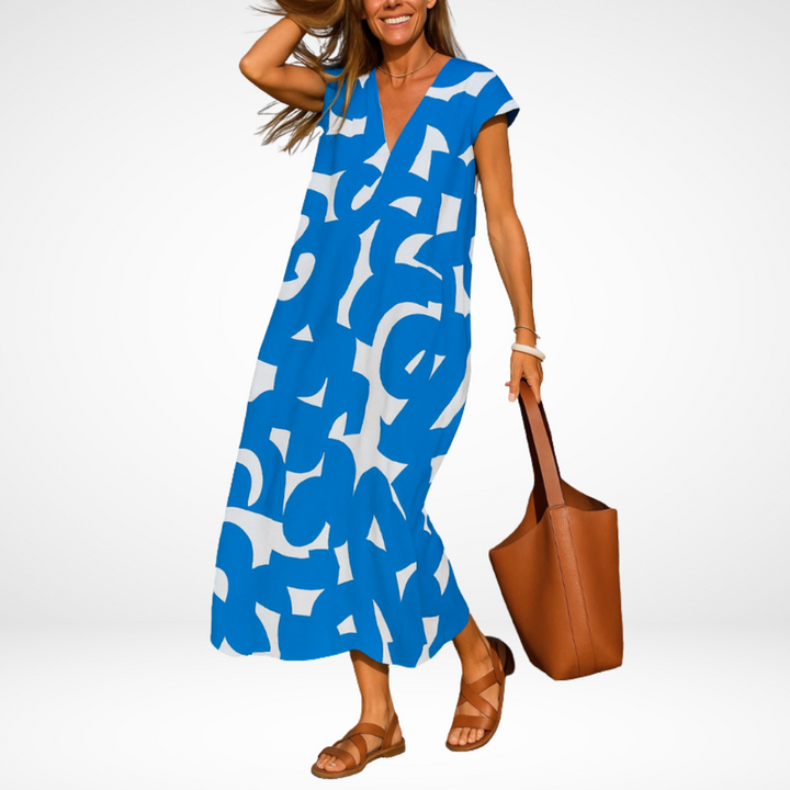 Carla Flowy V-Neck Dress