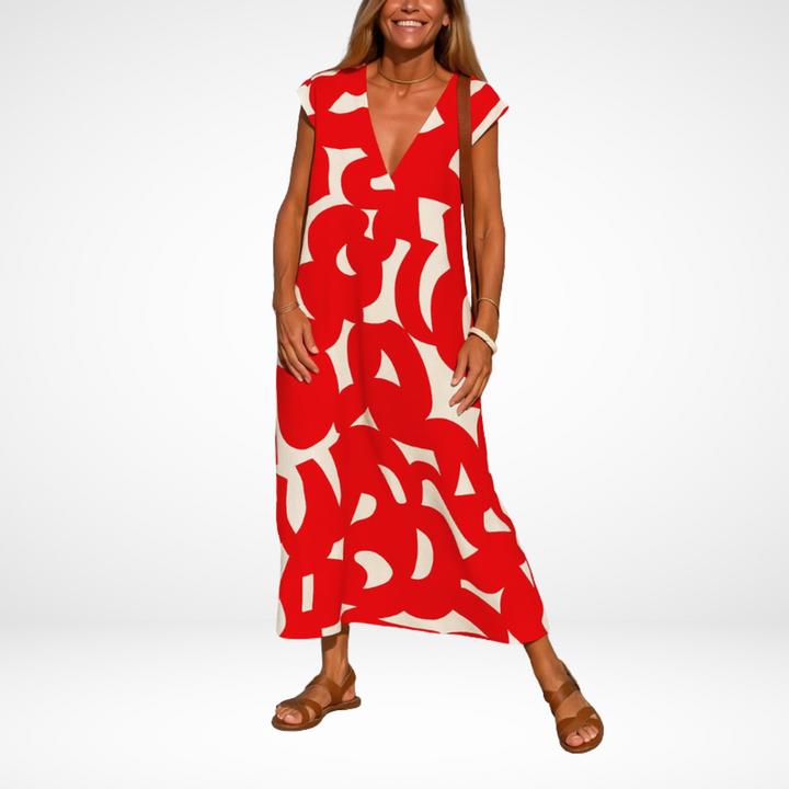 Carla Flowy V-Neck Dress