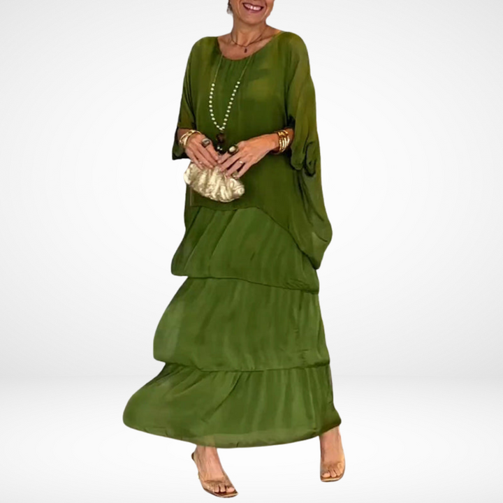 Hylda Artistic Loose Maxi Dress