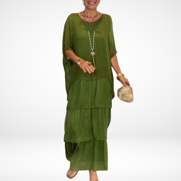 Hylda Artistic Loose Maxi Dress