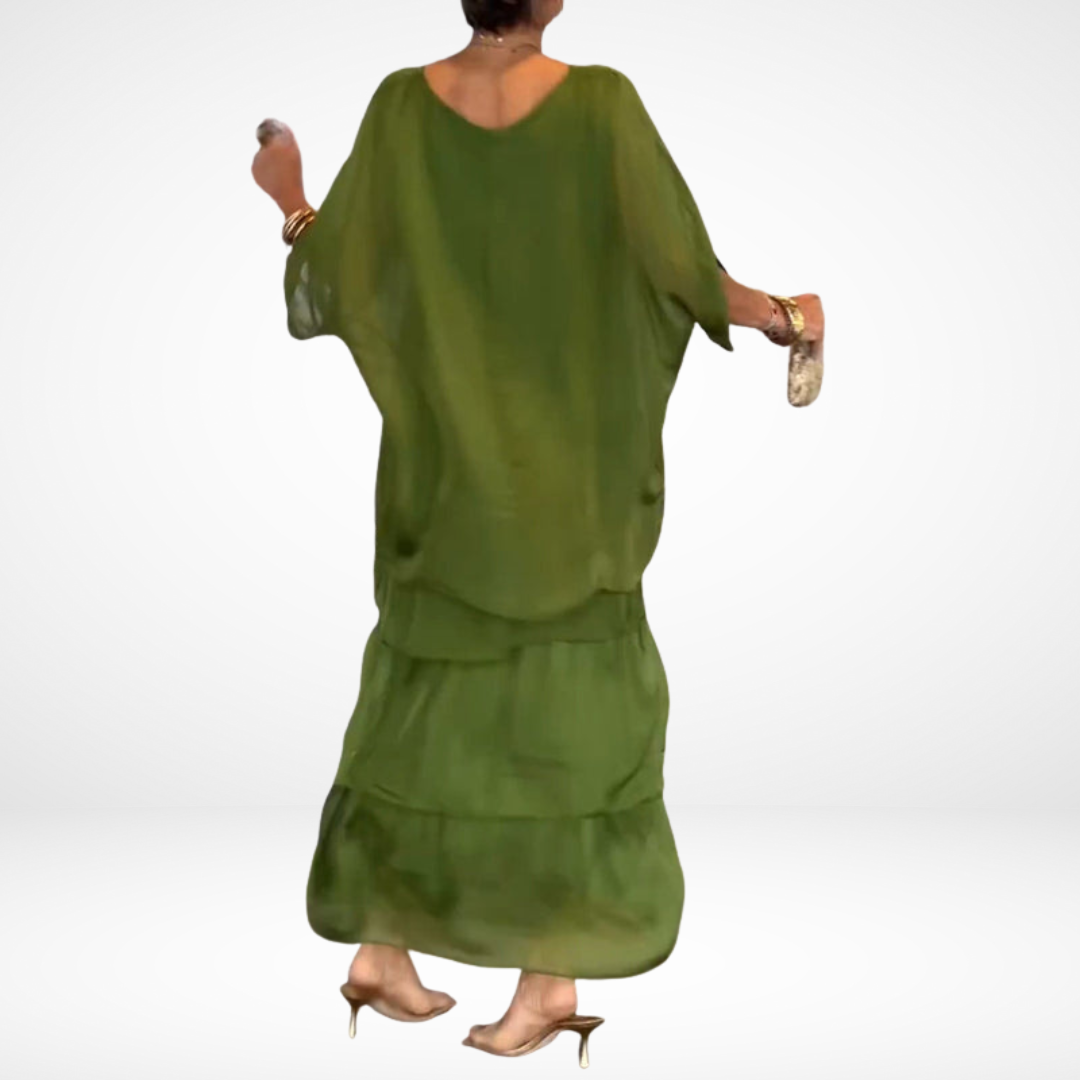 Hylda Artistic Loose Maxi Dress