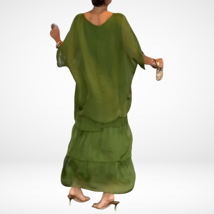 Hylda Artistic Loose Maxi Dress