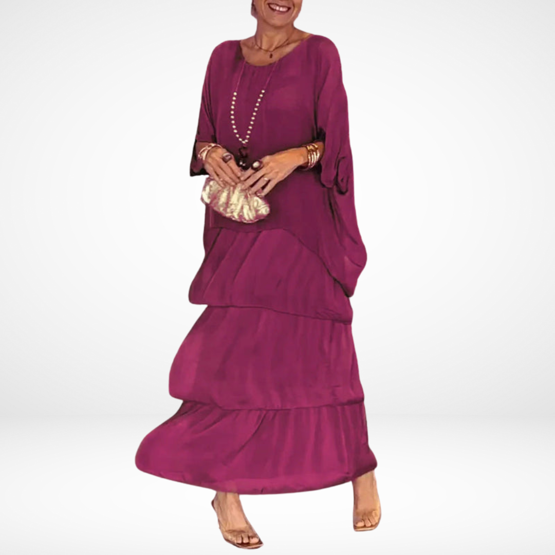 Hylda Artistic Loose Maxi Dress