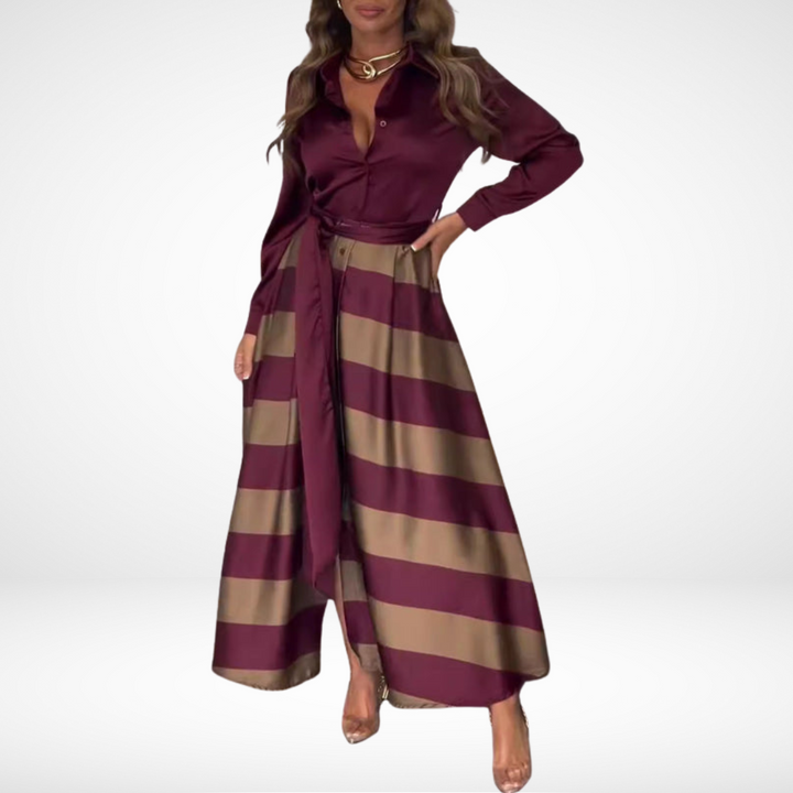 Yasmine Striped Maxi Dress