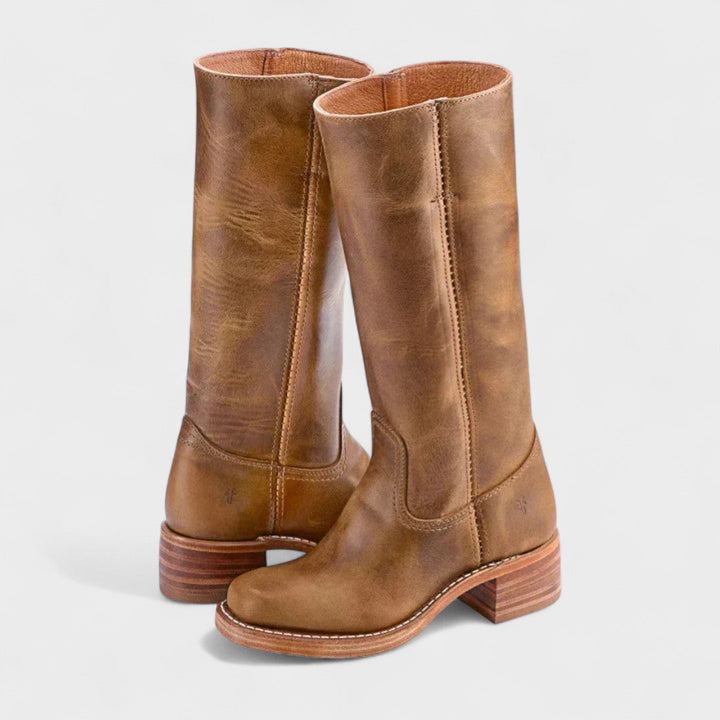 Rhonda | Leather Tall Boots