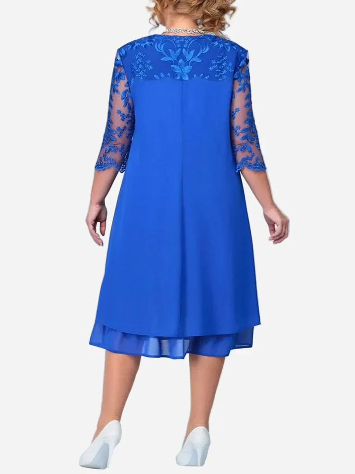 Audriana Elegant Midi Dress