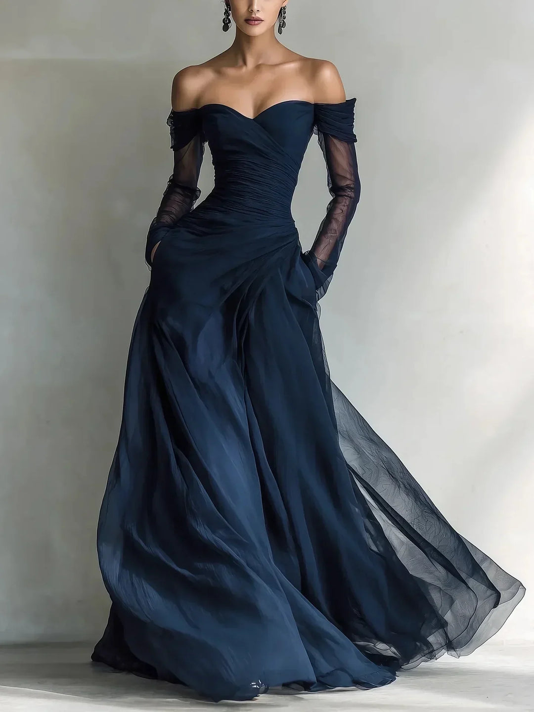 Eleonora - Long Off-Shoulder Dress