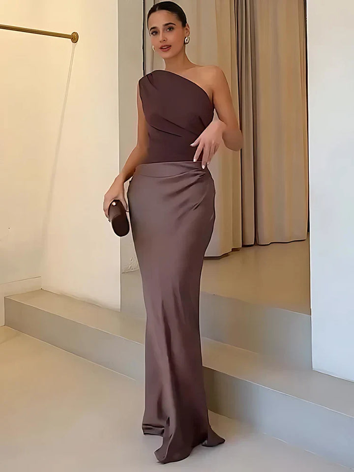 Seana One-Shoulder Maxi Dress