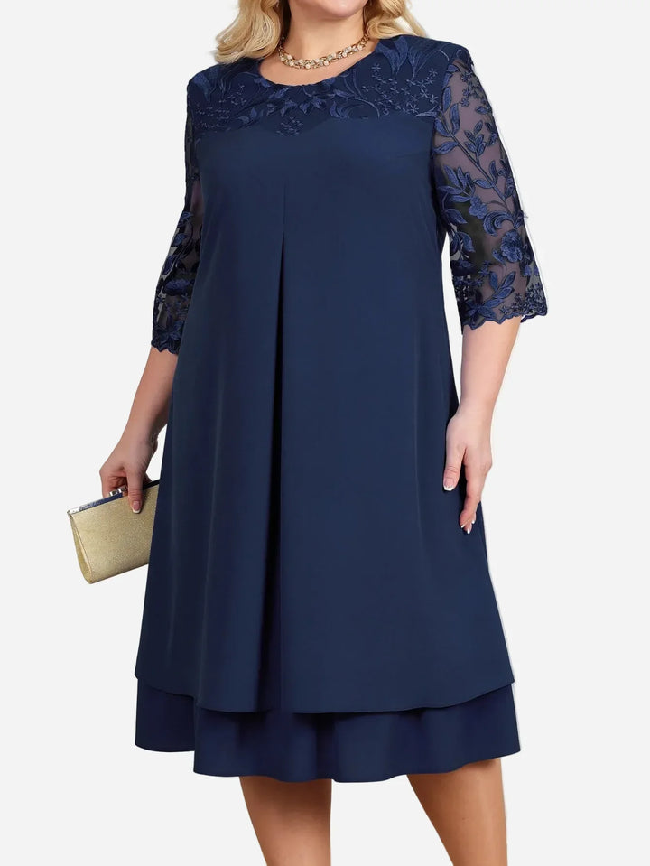 Audriana Elegant Midi Dress