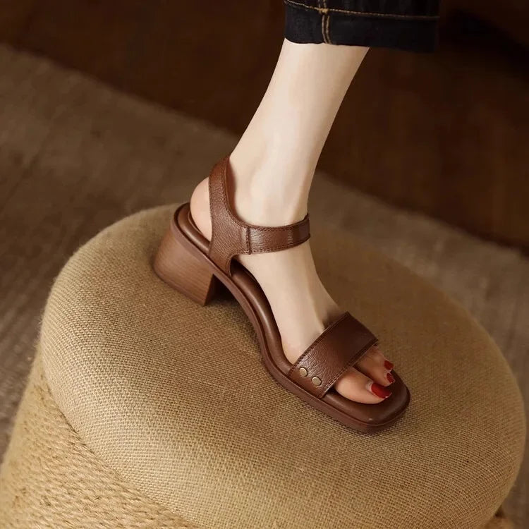 Vallie Leather Sandals