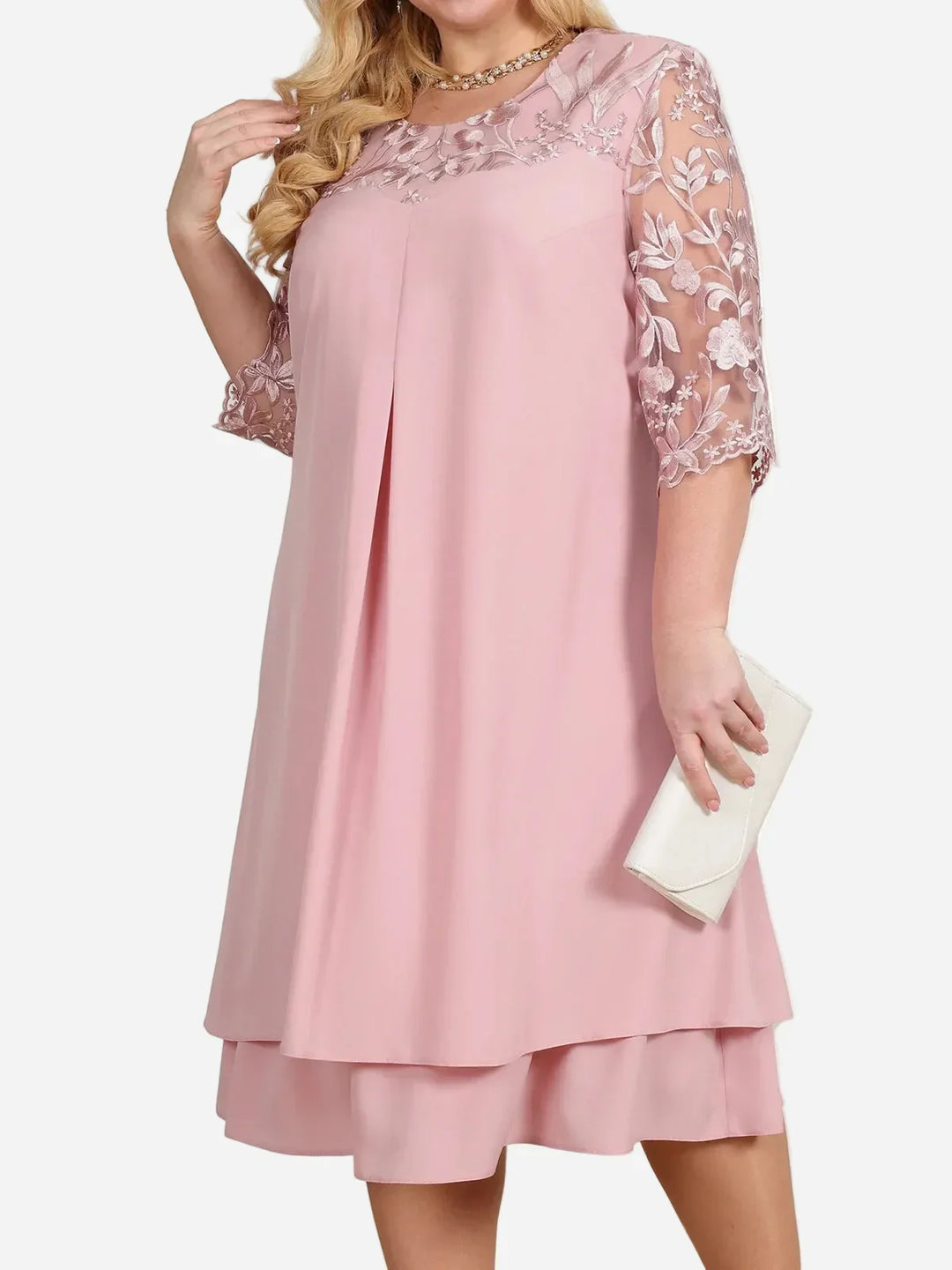 Audriana Elegant Midi Dress