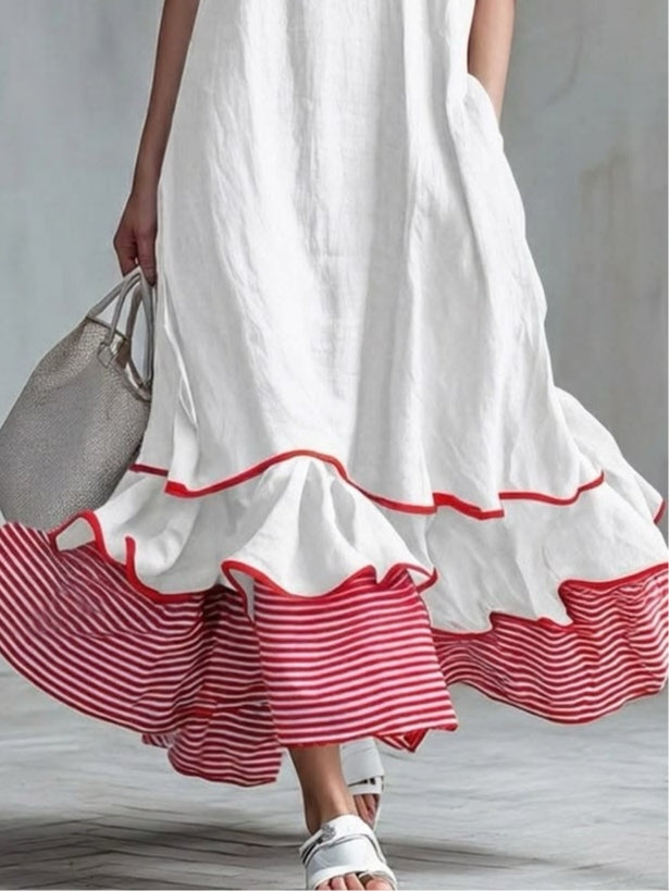 Bernice Ruffle Maxi Dress