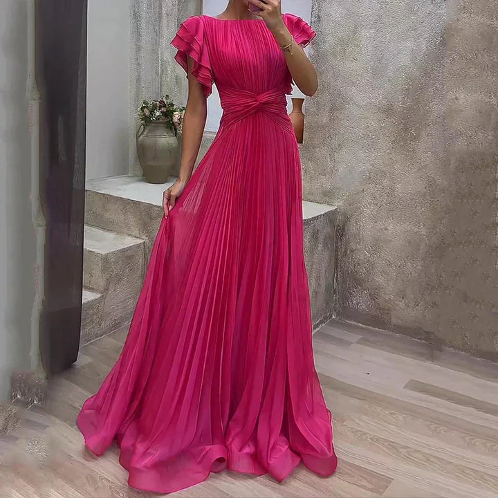 Tilly Pleated Evening Dress