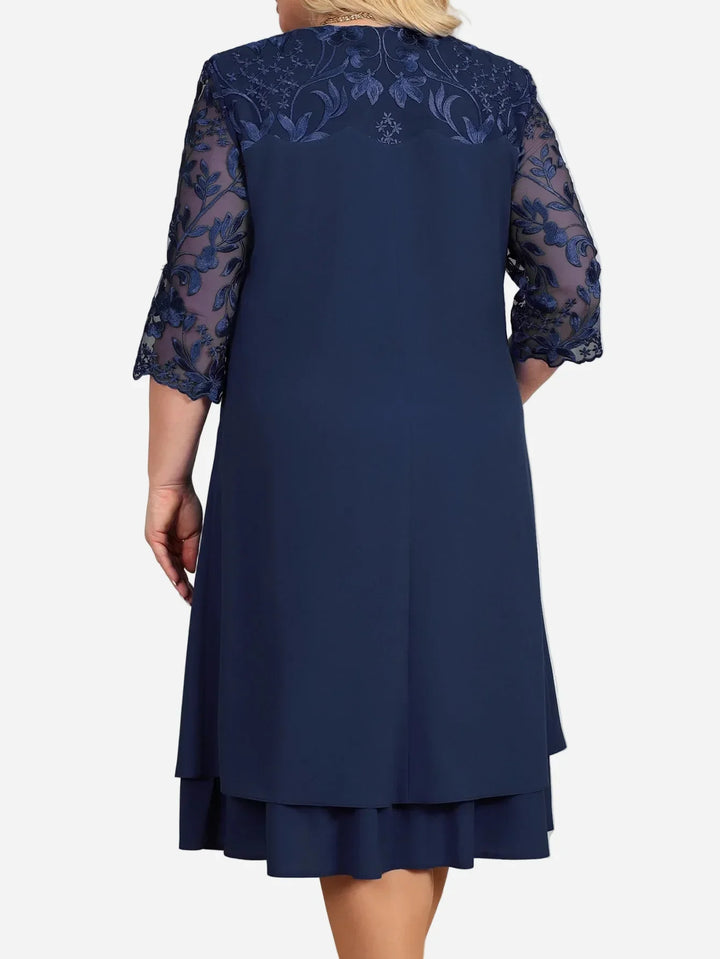 Audriana Elegant Midi Dress