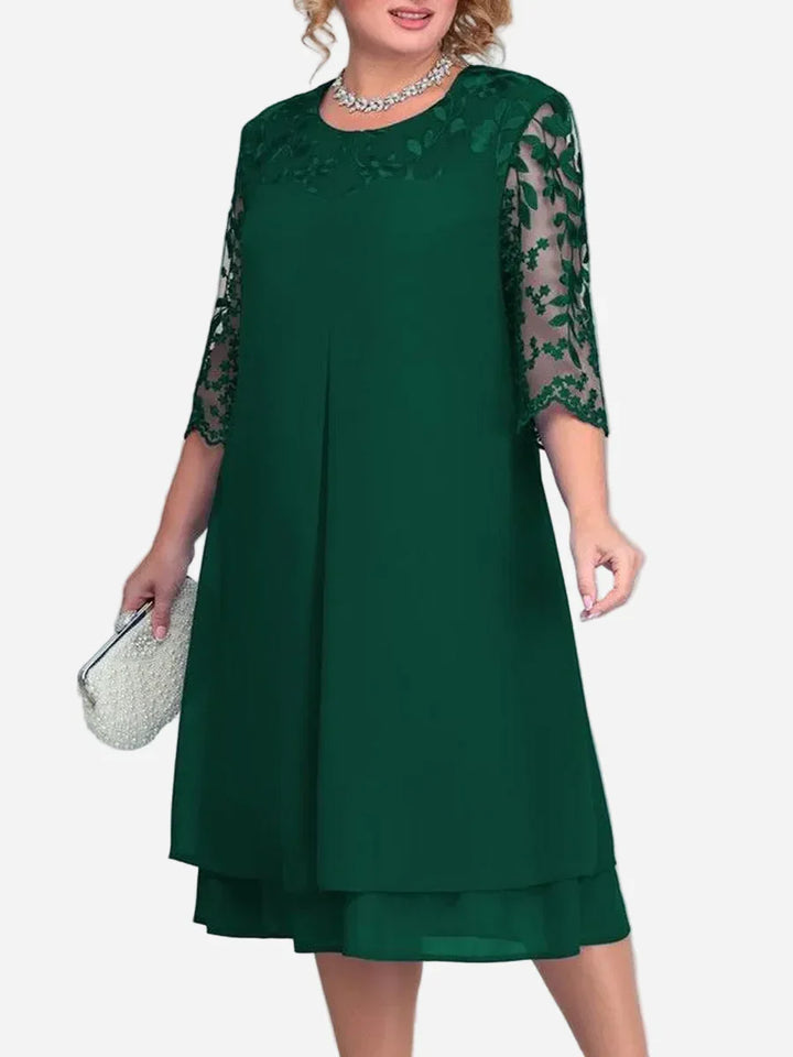 Audriana Elegant Midi Dress