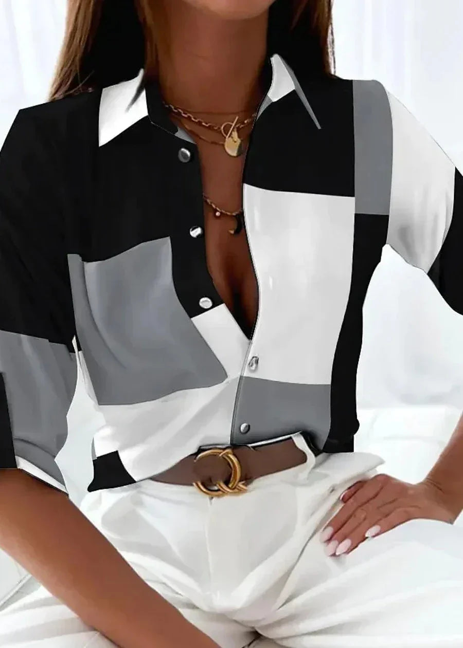 Viola | Contemporary Printed Blouse