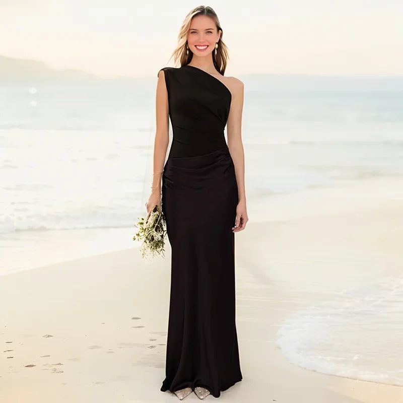 Seana One-Shoulder Maxi Dress