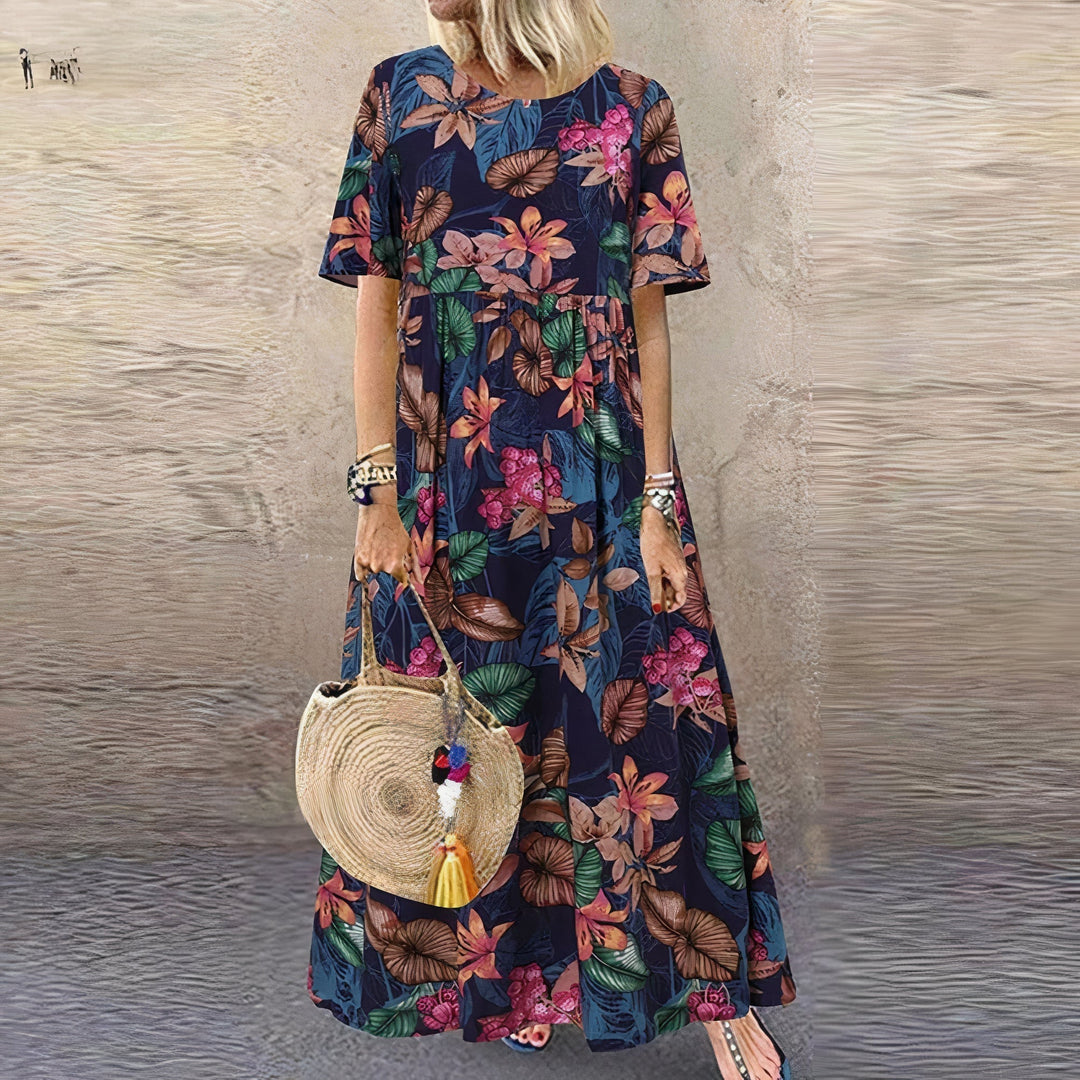 Meagan Comfortable Floral Dress