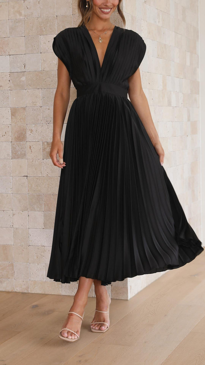 Marla Elegant Pleated Dress