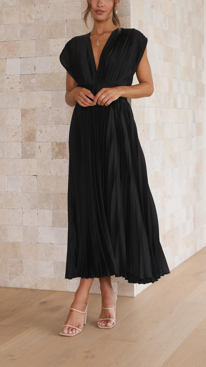 Marla Elegant Pleated Dress