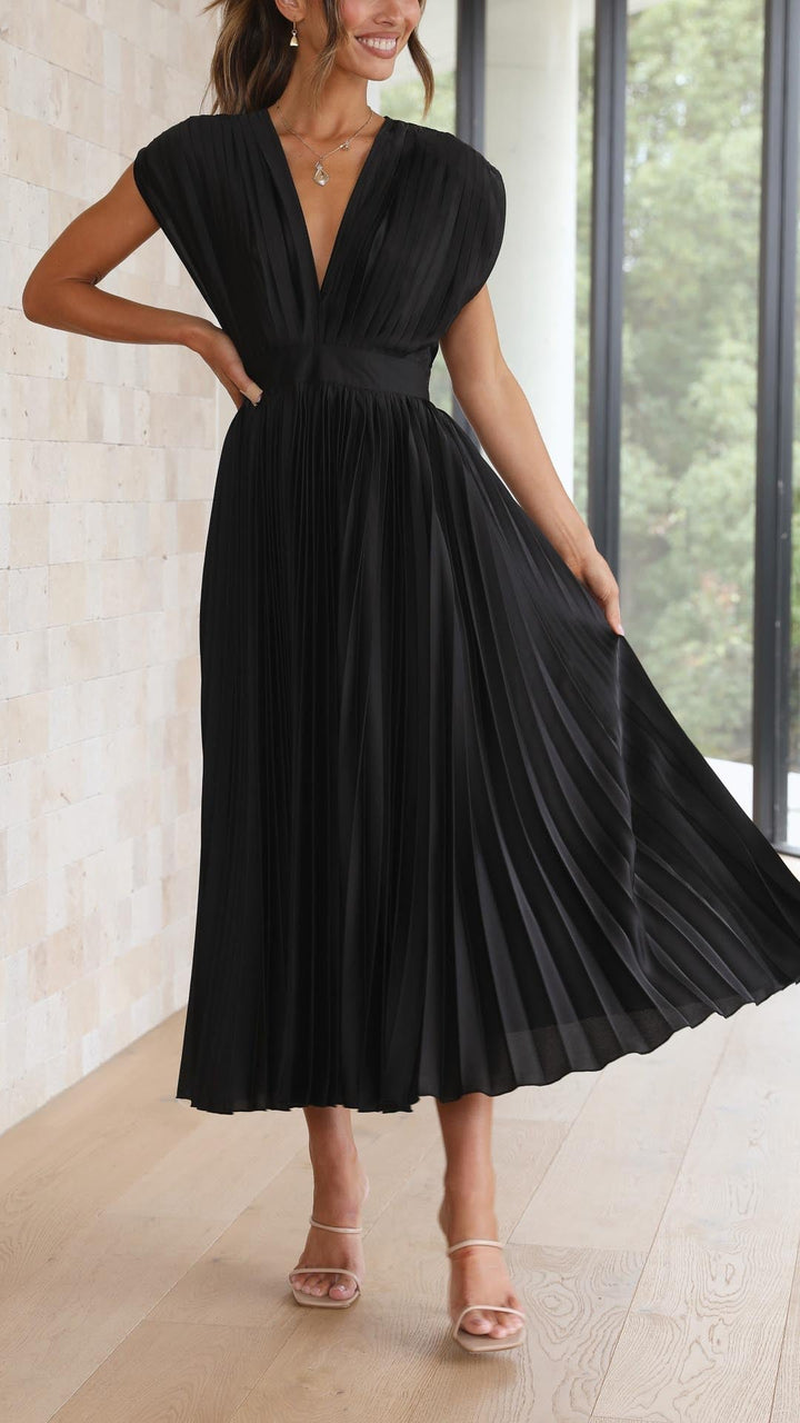 Marla Elegant Pleated Dress