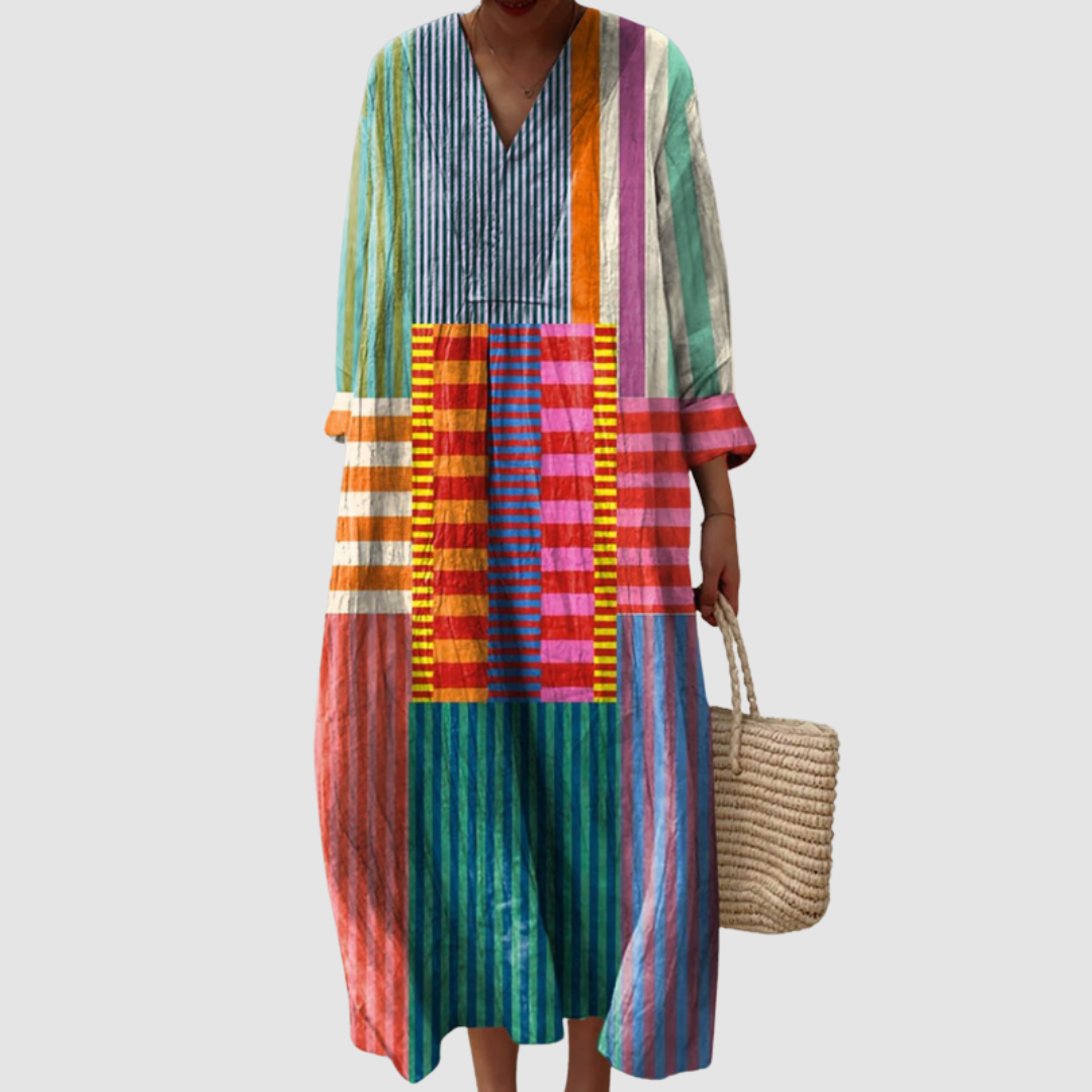 Luna Elegant Geometric Dress